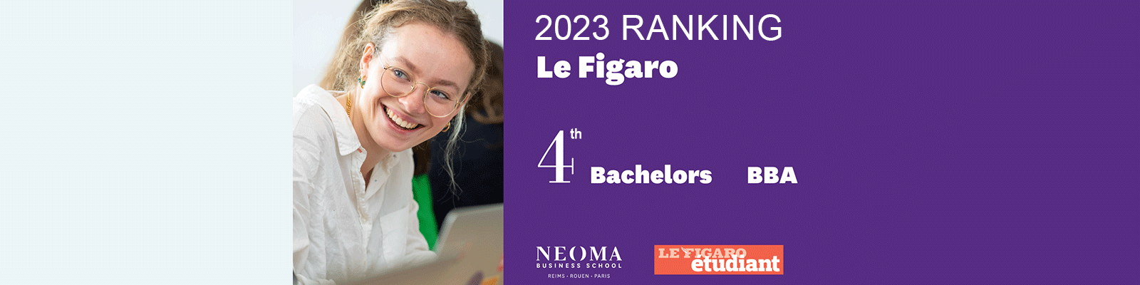 2023 Le Figaro Bachelors and BBAs ranking: NEOMA 4th