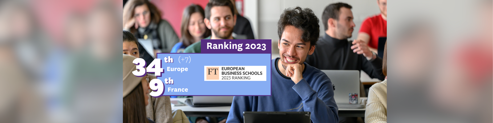 Financial Times ranking of European BS 2023- NEOMA 34th